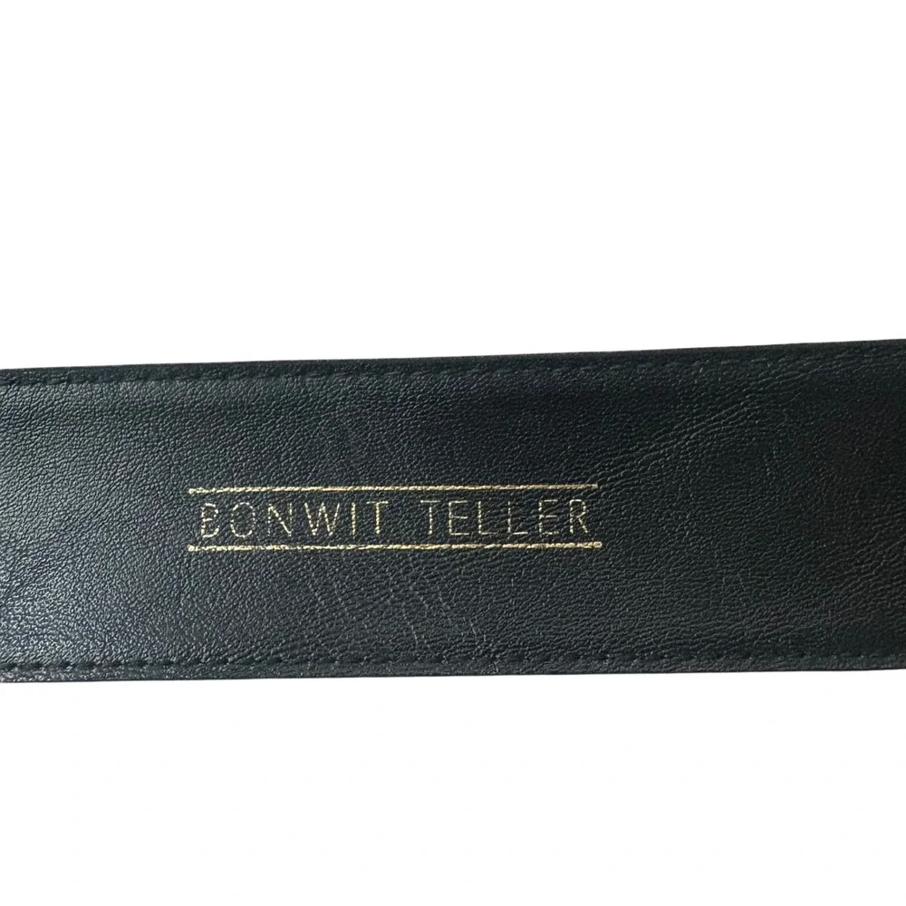 Bonwit Teller designer Leather Belt Gold Buckle Patent Leather Kids Size‎ M